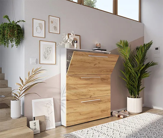 Schuhschrank »WILDOMAR 3884«, groß, weiß