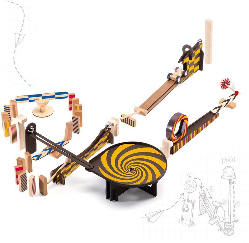 Djeco - Zig & Go XL - Knikkerbaan - Hout - 45 Delig