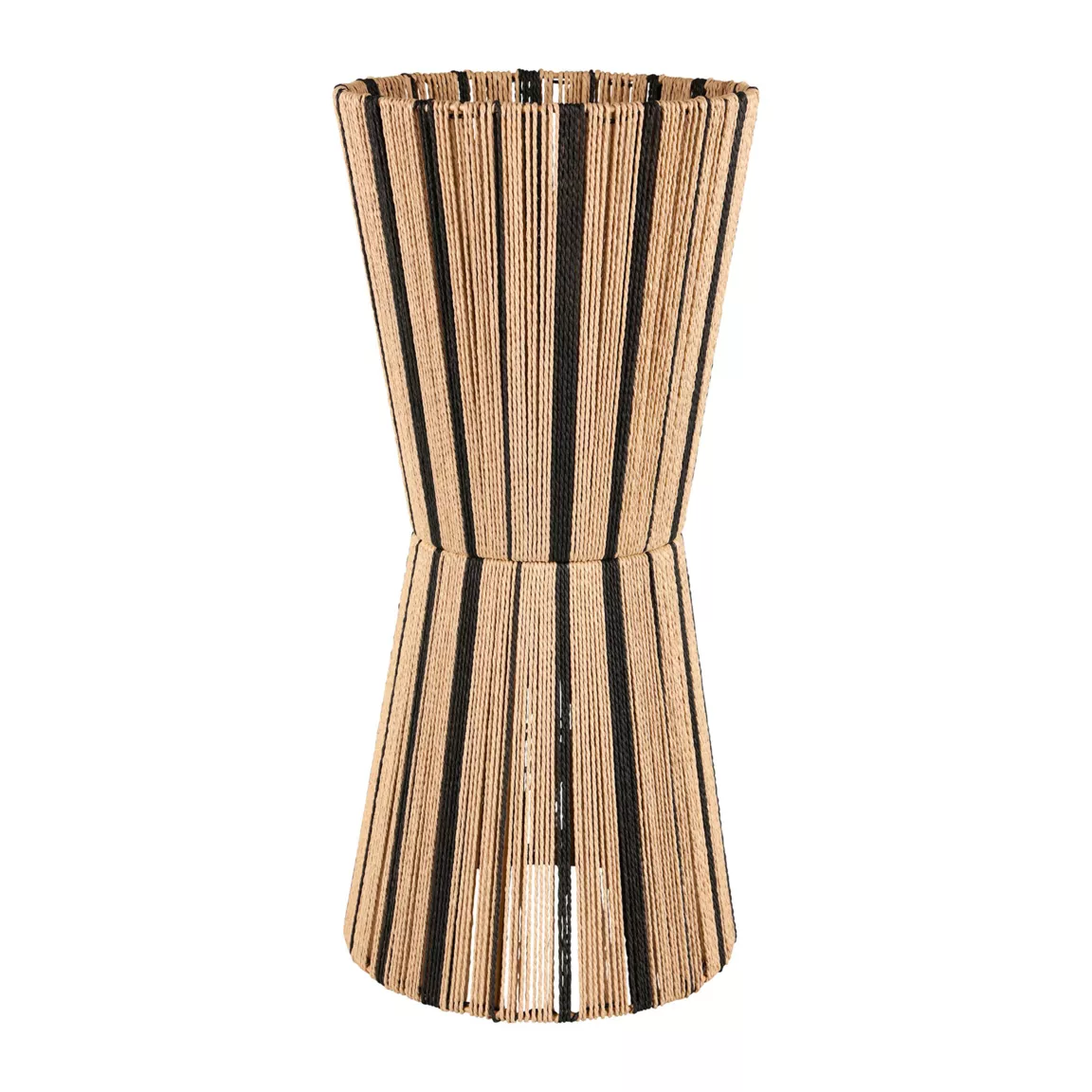 Lampe à poser en corde (H50 cm) Tama Noir et naturel