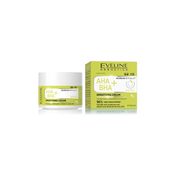 Eveline Korean Rituals AHA BHA + Glättende Gesichtscreme 50 ml