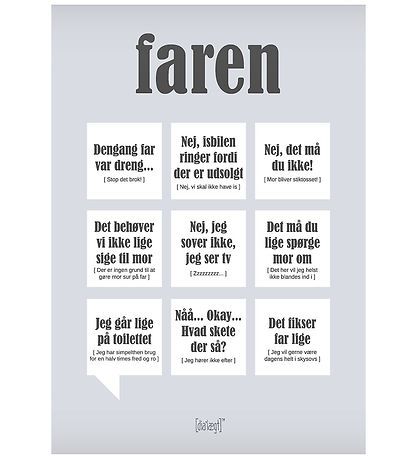 Dialægt Poster - 30x42 - Die Gefahr