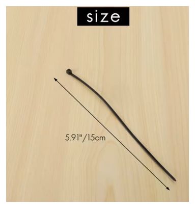 Serre-câbles en nylon pour vélo – Fixation sécurisée des gaines et accessoires 100 pièces 150 * 1.8mm