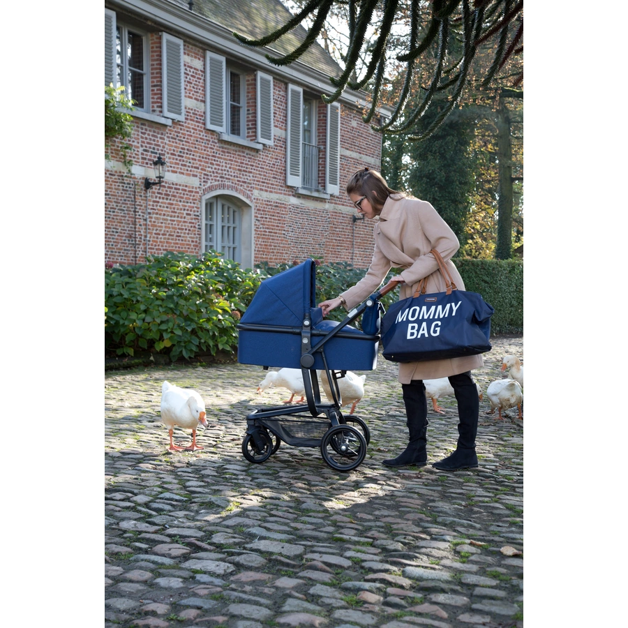 CHILDHOME Mommy Bag Groß Navy Blau