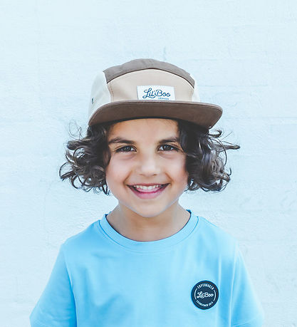 Lil' Boo Copenhagen Kappe - Block Brown 5-Panel - Braun