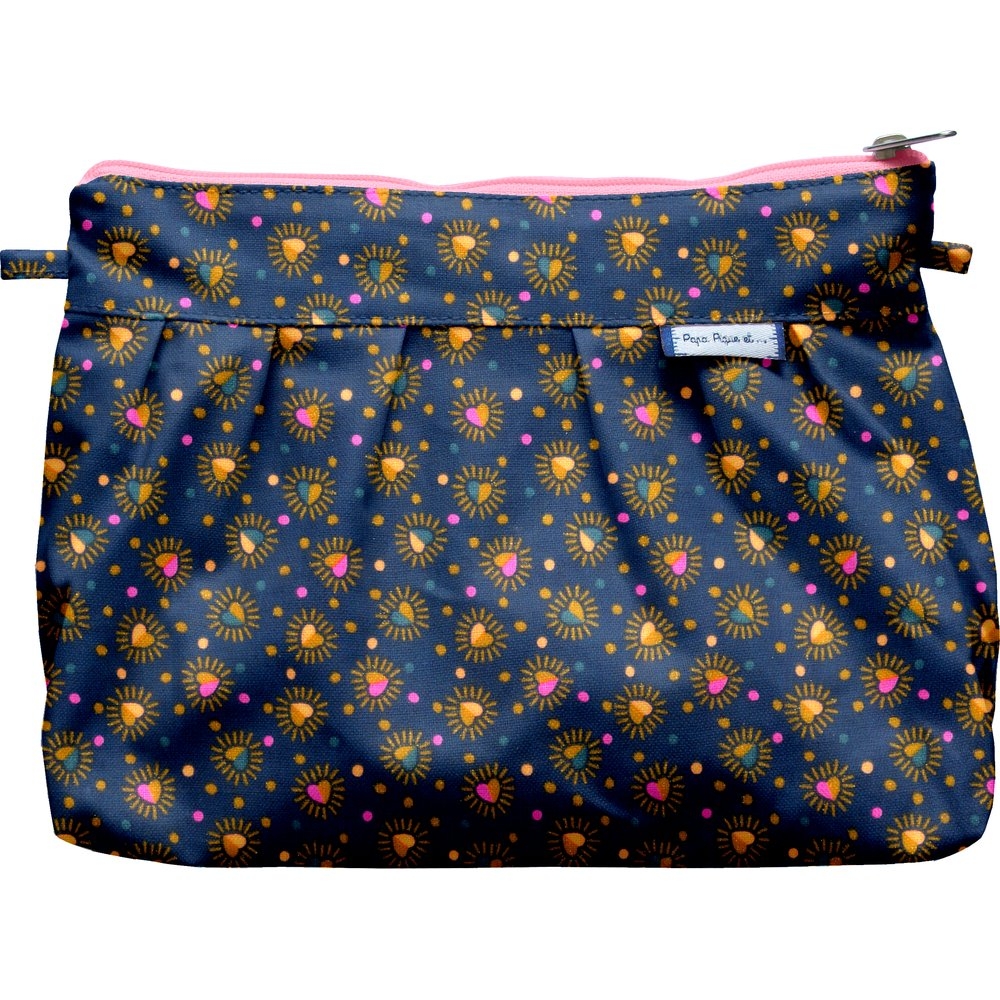Pochette Plissée Coeur Scintillants