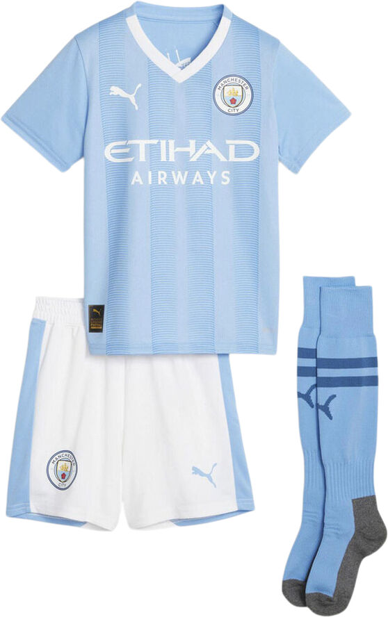 Puma Manchester City 23/24 Mini hjemmebanesæt Blå
