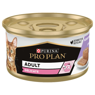 Pro Plan Katzenfutter Adult Delicate Digestion Truthahn Mousse 85g