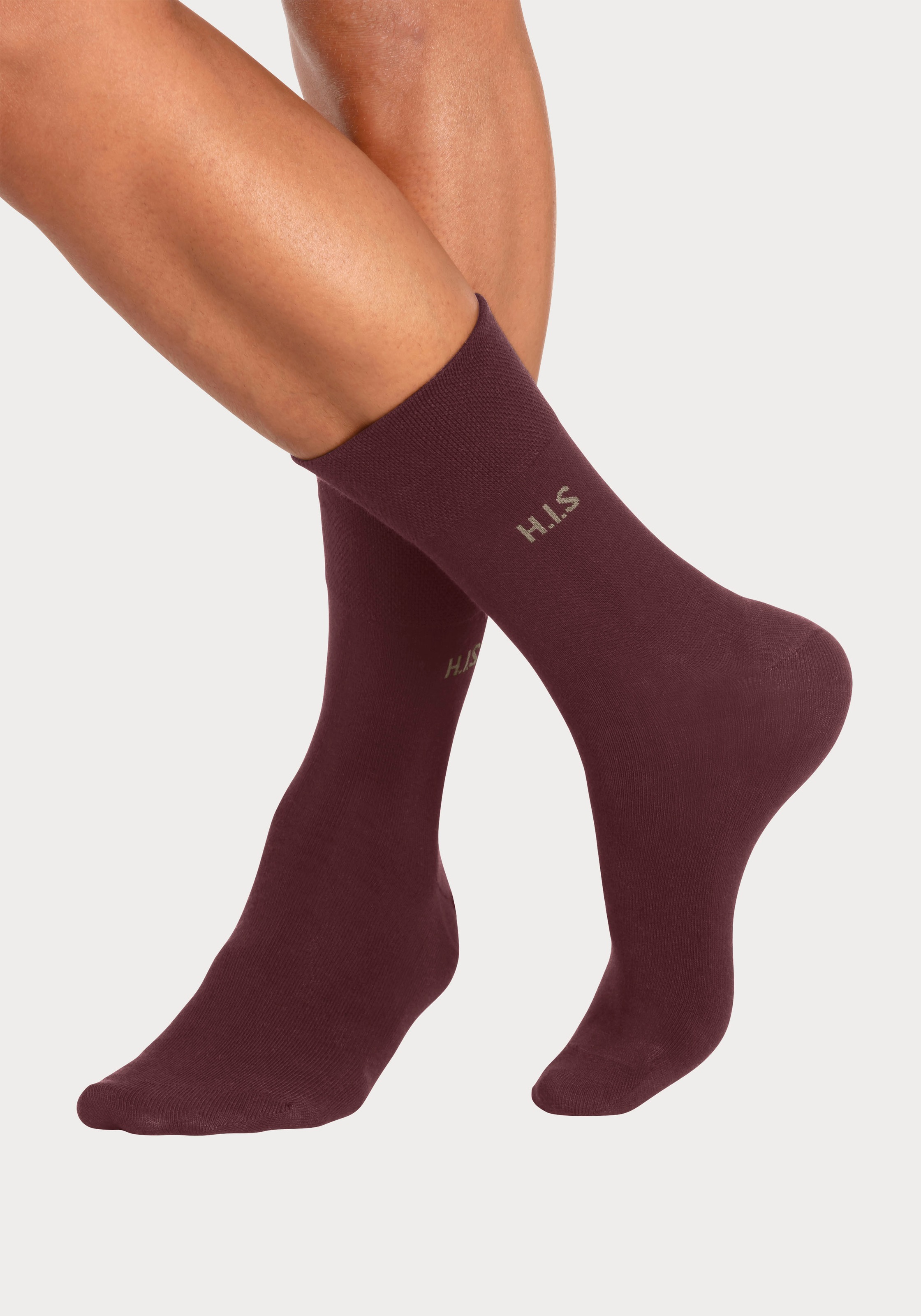 H.I.S Socken Packung, 12 Stk. tlg. ohne einschneidendes Gummi