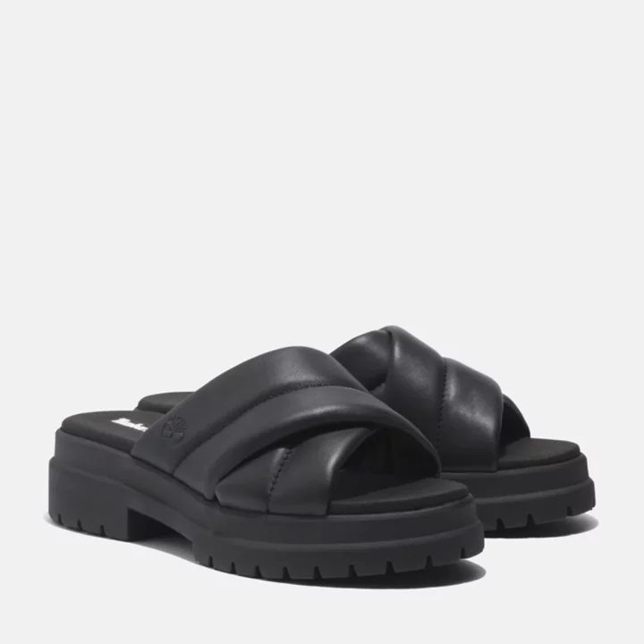 Sandale London Vibe à enfiler pour femme en noir