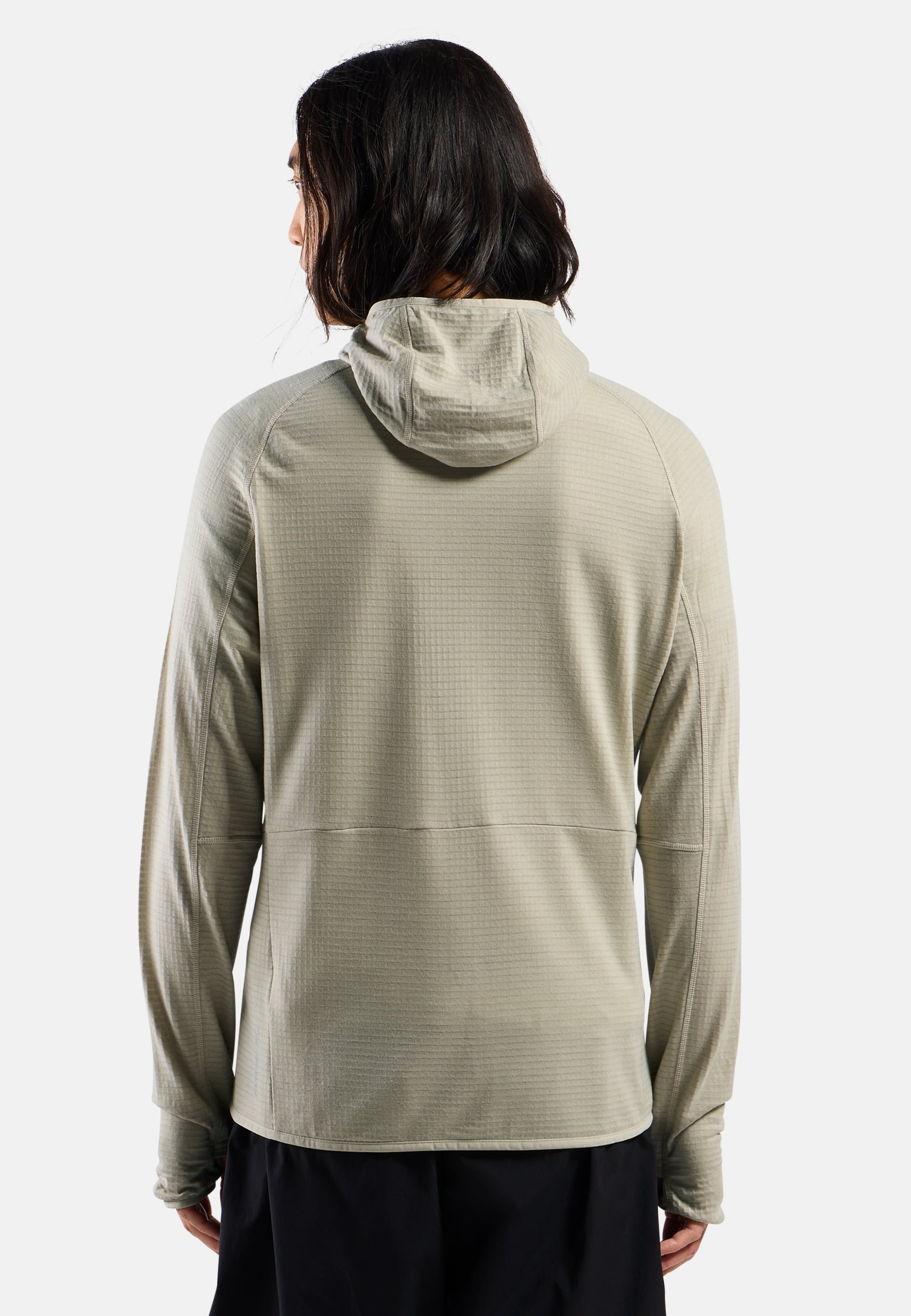 Ascent Mid Layer mit Kapuze und Reissverschluss in agate gray