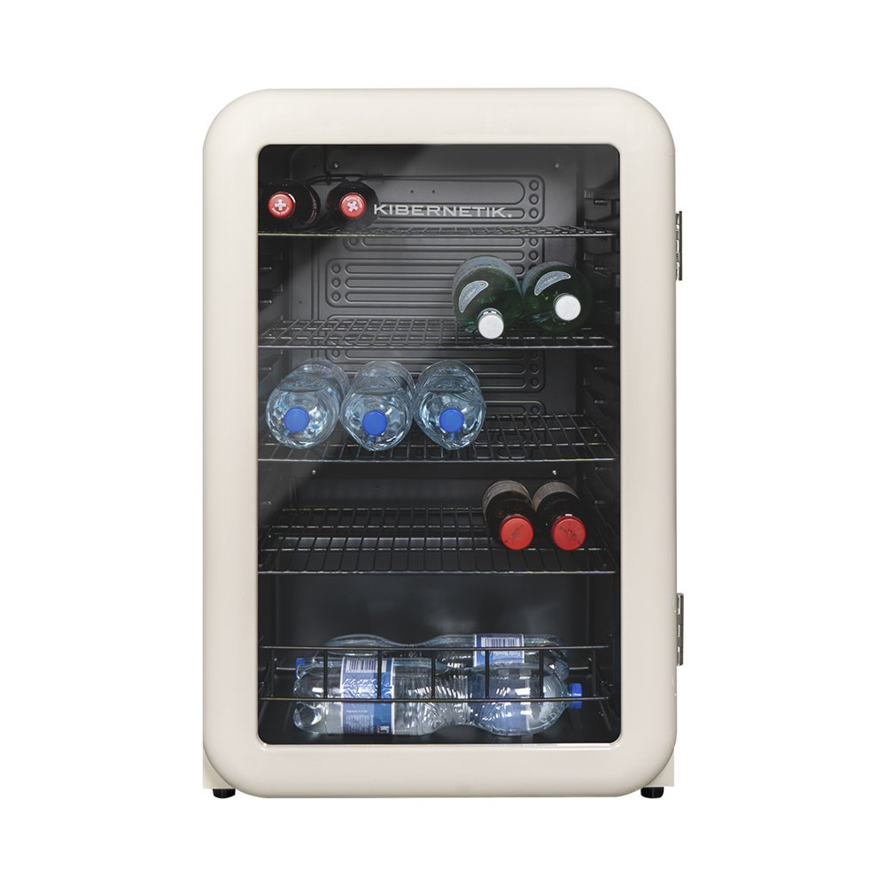 Kibernetik RKS130 Retro Getränkekühlschrank beige 115 Liter