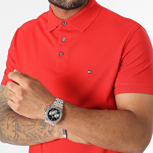 Polo Manches Courtes Slim 1985 7771 Rouge