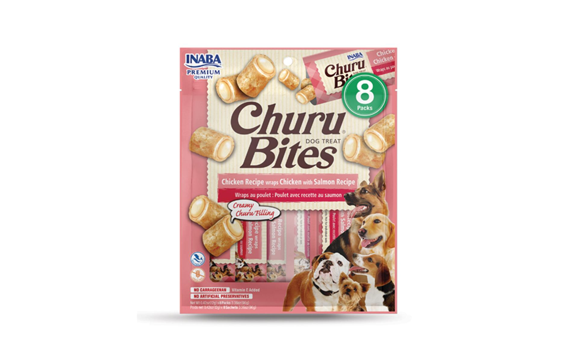 Leckerli Bites Huhn und Lachs, 8 x 12 gSnack für Hunde