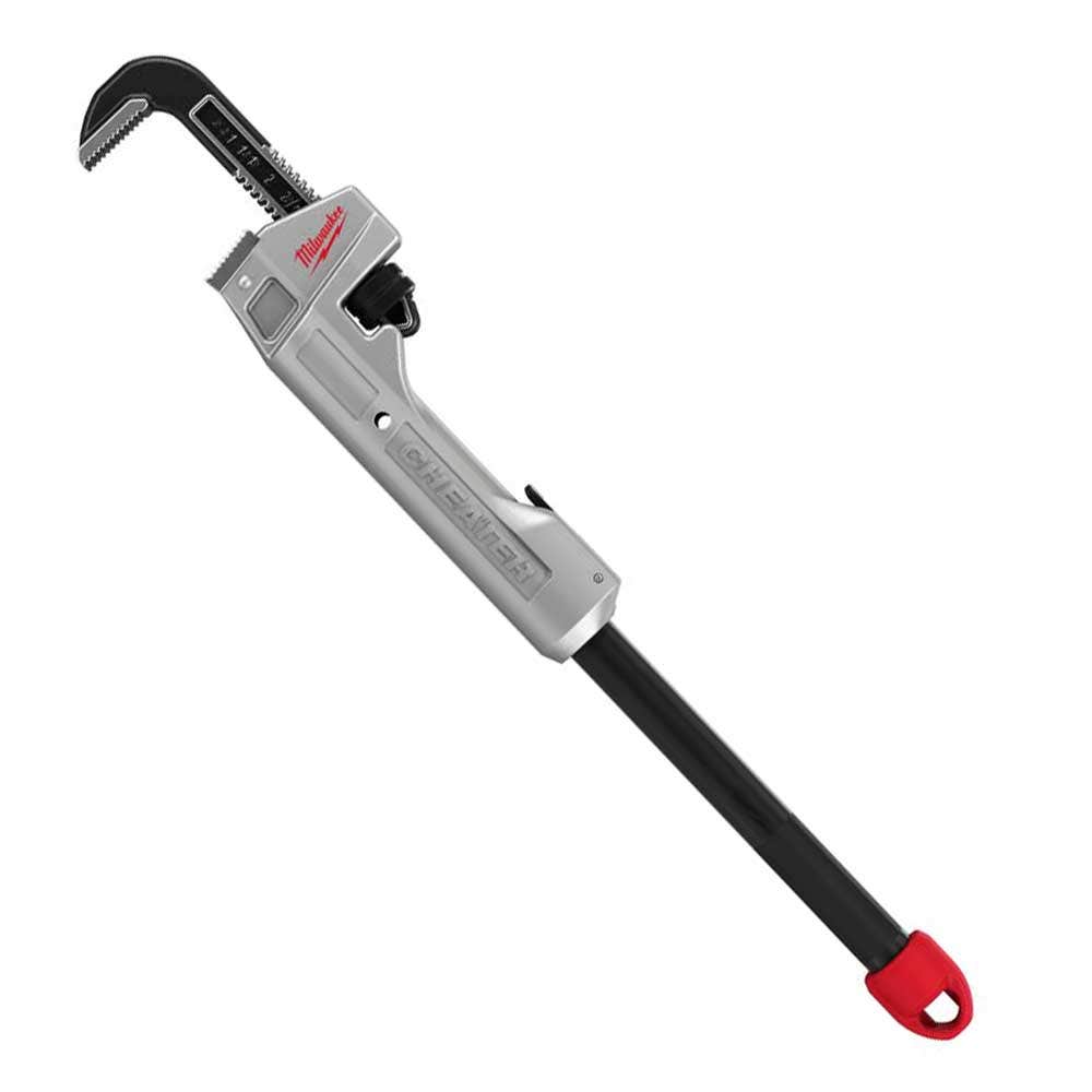 MILWAUKEE Cheater Aluminum Pipe Wrench 48227318