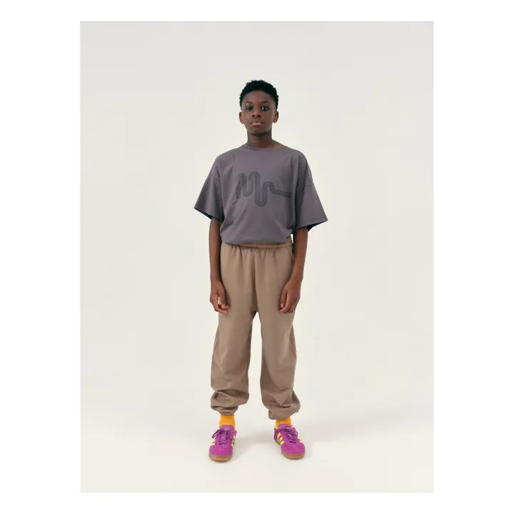 Main Story T-shirt Oversize Monogramme Logo | Gris anthracite