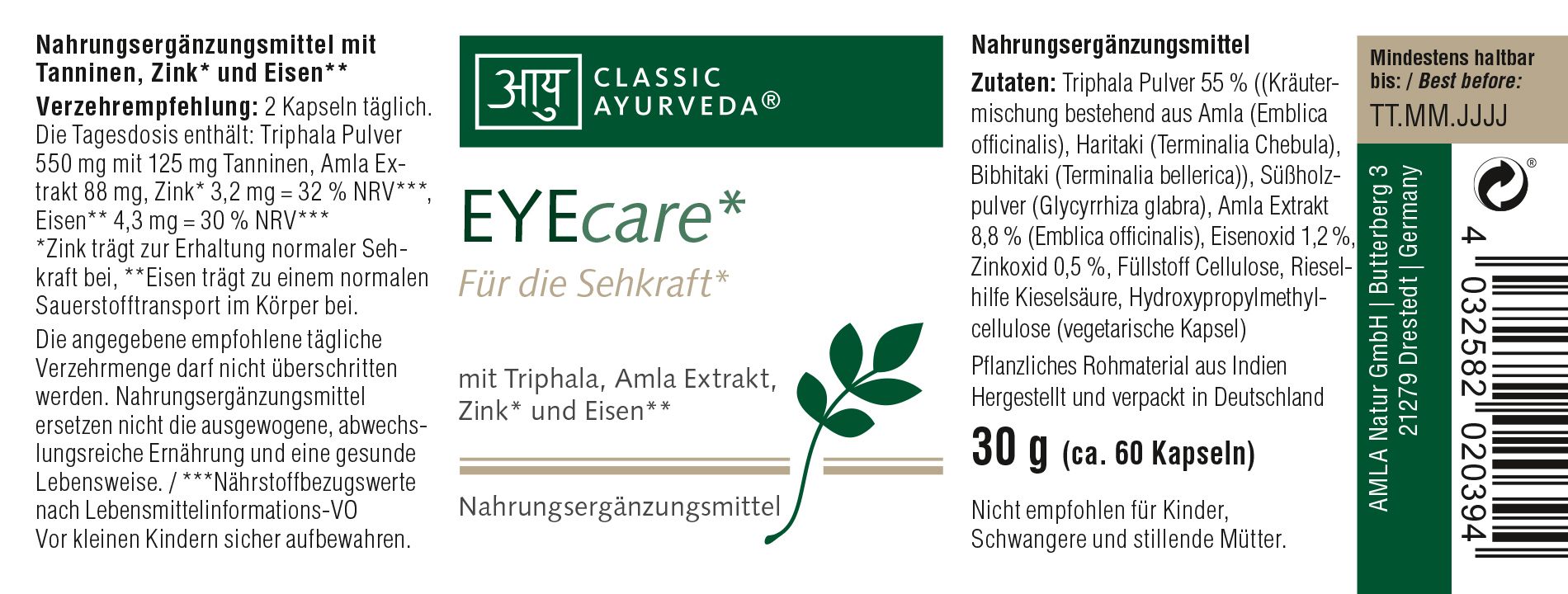 Classic Ayurveda - EYEcare*