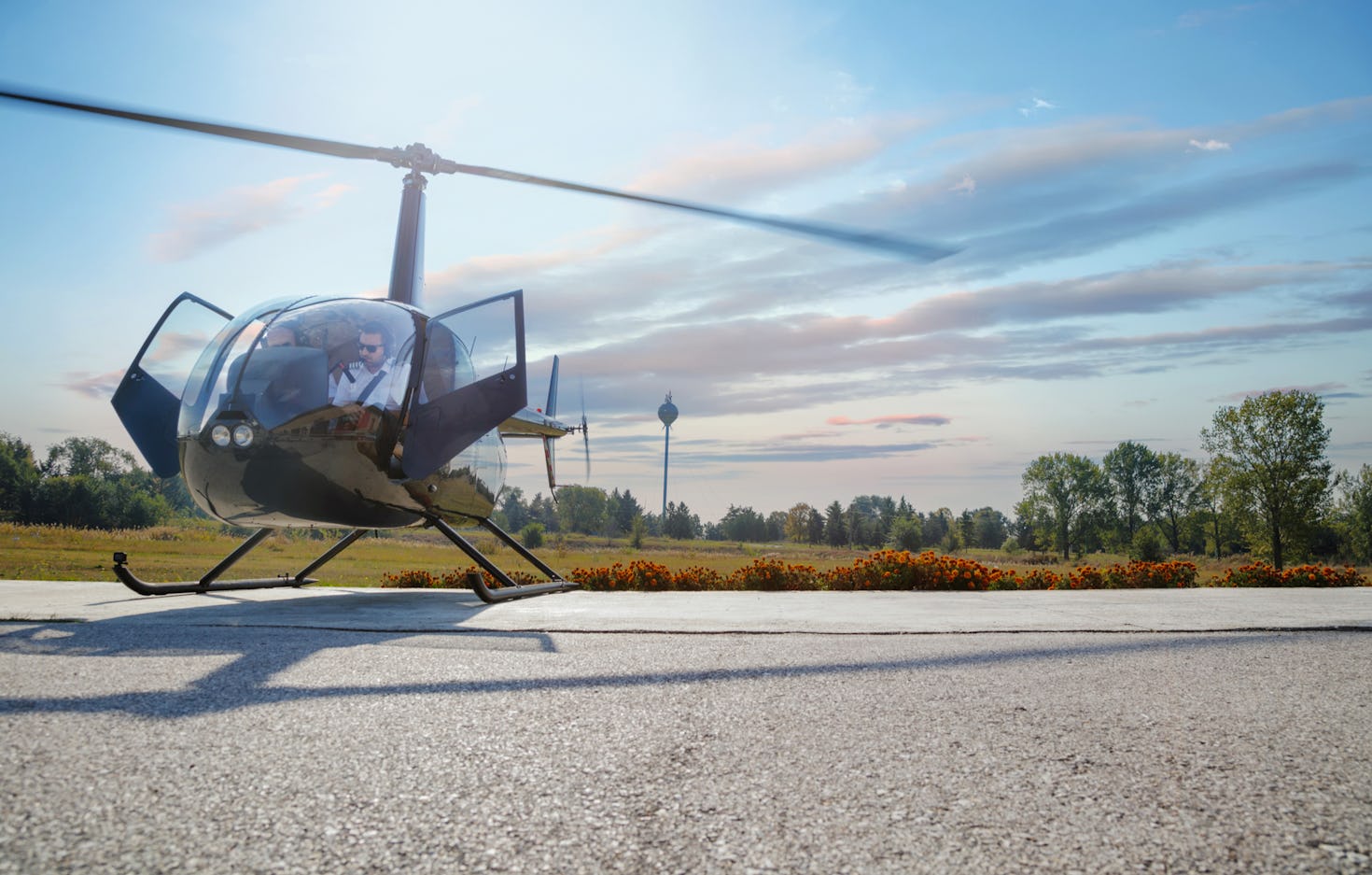 Romantischer Hubschrauber Rundflug Calden