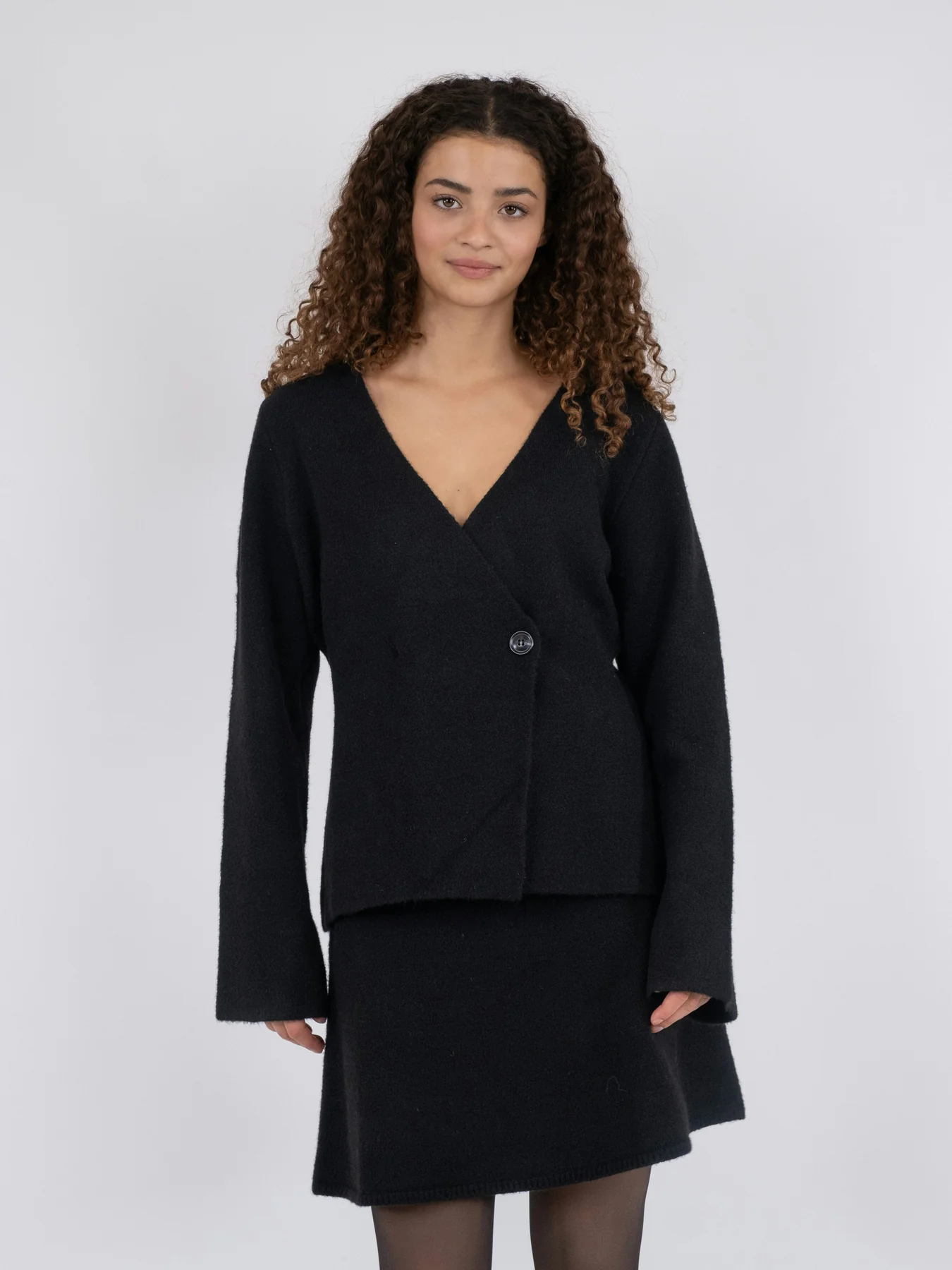 Neo Noir Marie Louise Knit Cardigan black