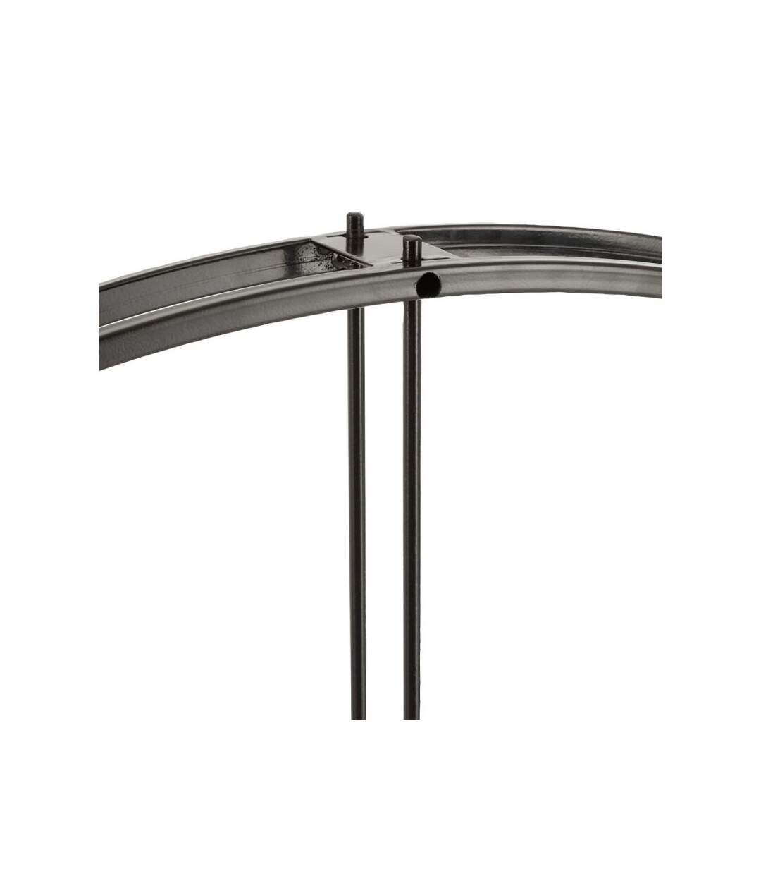 Paris Prix - Horloge Murale Déco En Métal ronde 129cm Noir
