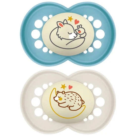 Lot de 2 sucettes Original Nuit Aléatoire   18 mois +   de               Mam