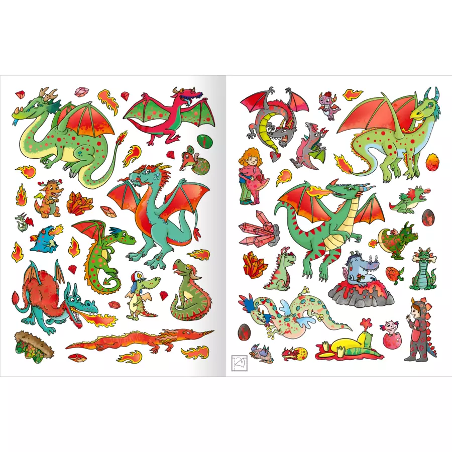 arsEdition Erstes Stickern Metallic - Drachen
