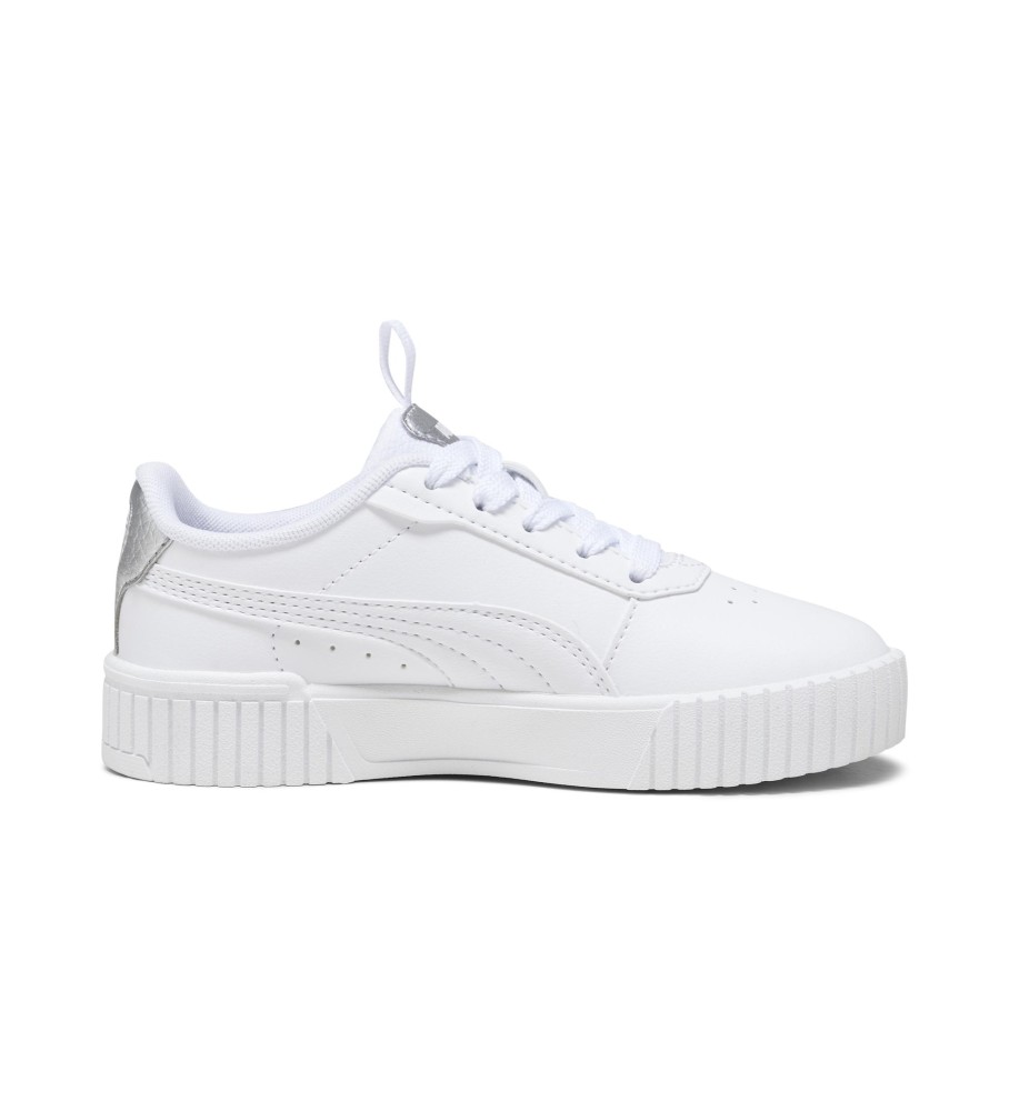 Tênis Puma Carina 2.0 Pop Up Metallics Branco