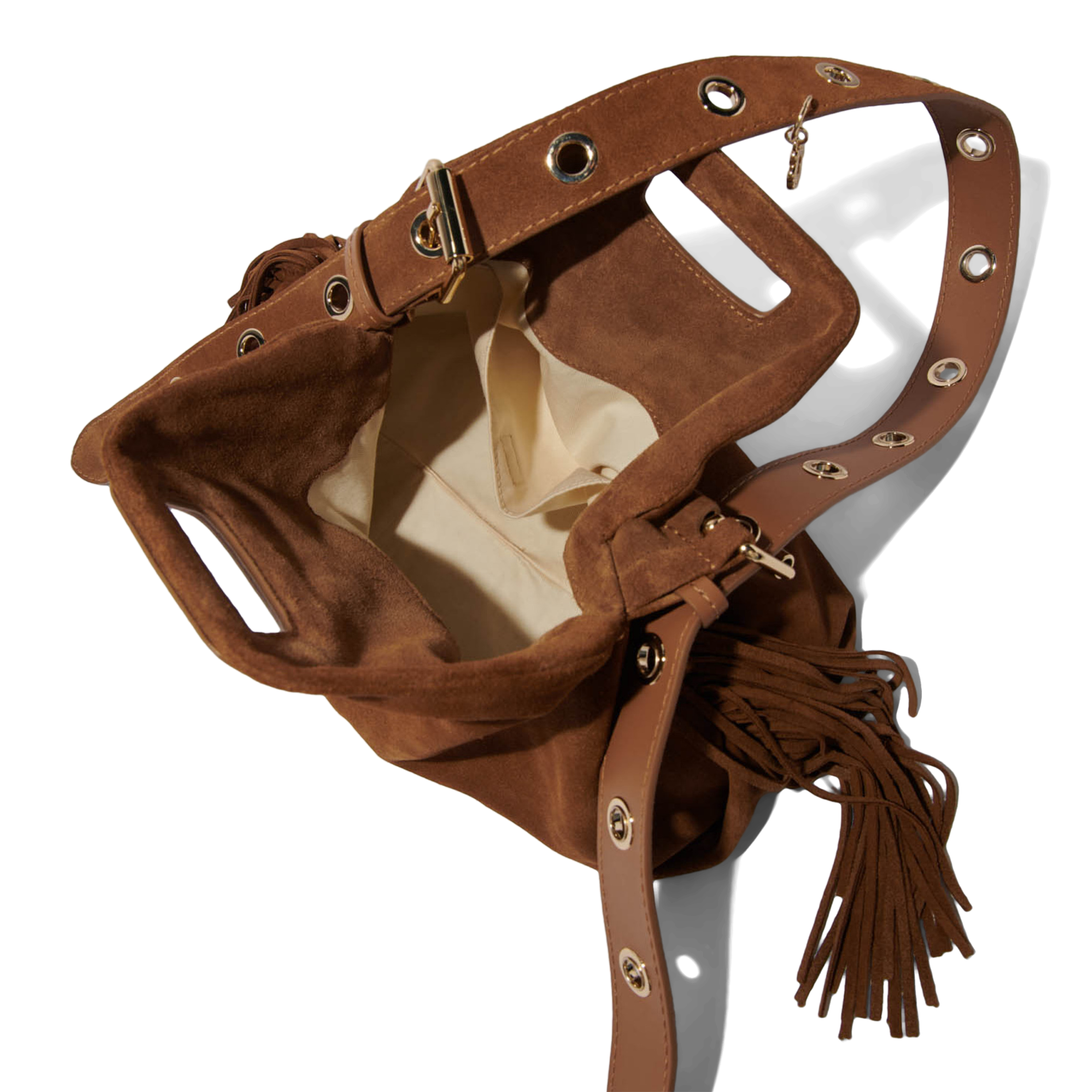 MISS M - Sac porté épaule en cuir | Beige