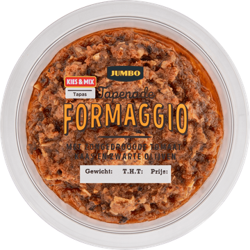 Jumbo Tapenade Formaggio met Zongedroogde Tomaat 150 g