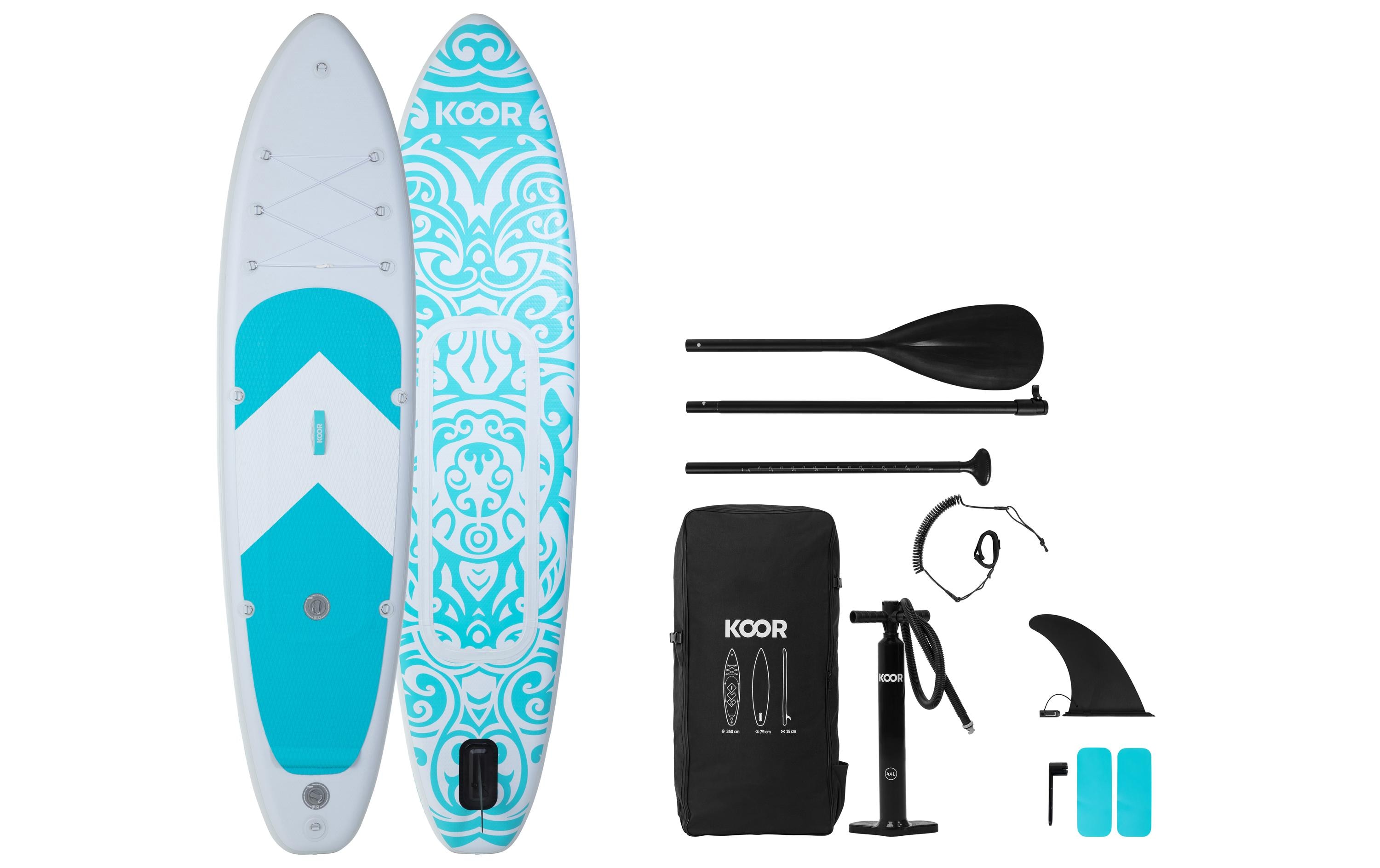 SUP Board Nuusa Allround 10'6 Doppelkammersystem<br>Grossvolumiges, standsicheres Allround Stand-up-Paddling-Board mit Doppelkammersystem