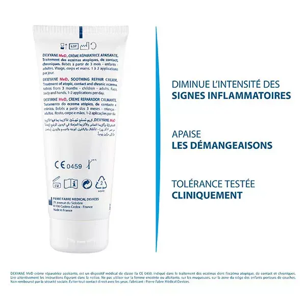 Ducray Dexyane Med Creme Calmante e Reparador para Eczema 100ml