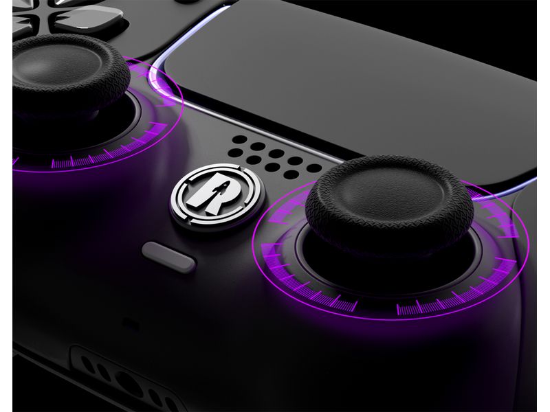 Rocket Games Controller Rocket Force X Wave Black Gamepad mit verstellbaren Triggern, abnehmbaren Paddels und Hall-Effect Technologie