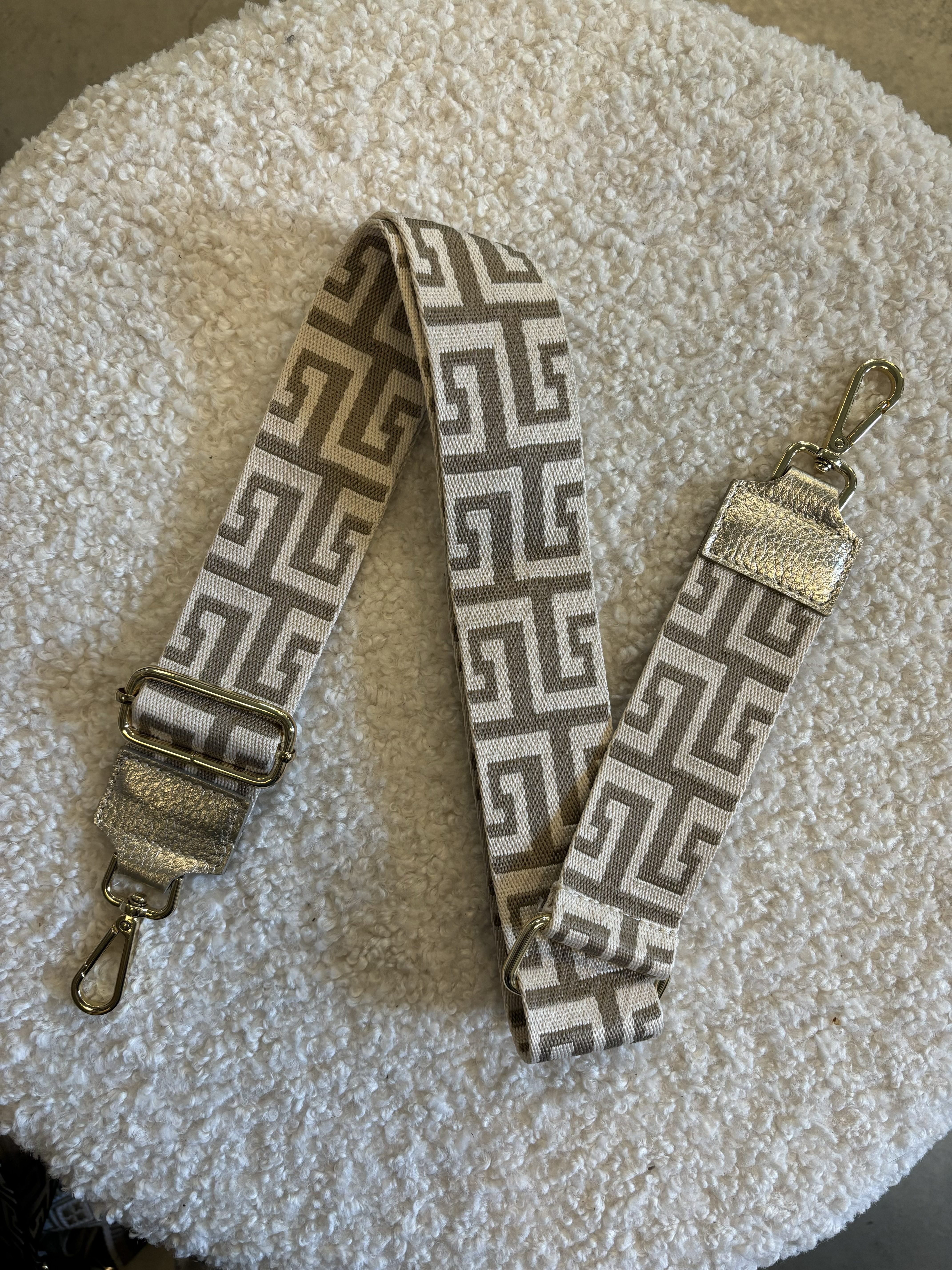 Bag Strap - Maze Goud/Ecru/Zand - Goud