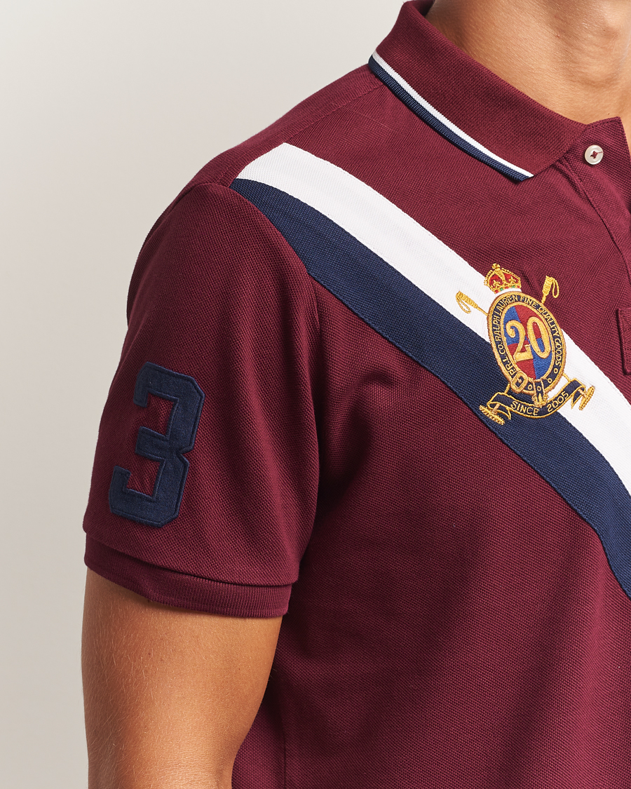 Polo Ralph Lauren Diagonal Stripe Big Pony Polo Classic Wine