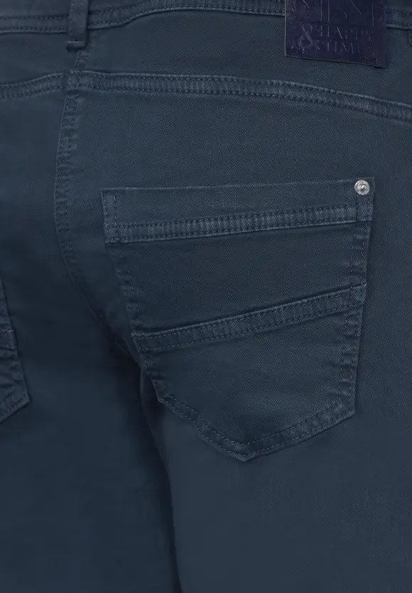 Slim Fit Baumwollhose - casual denim blue