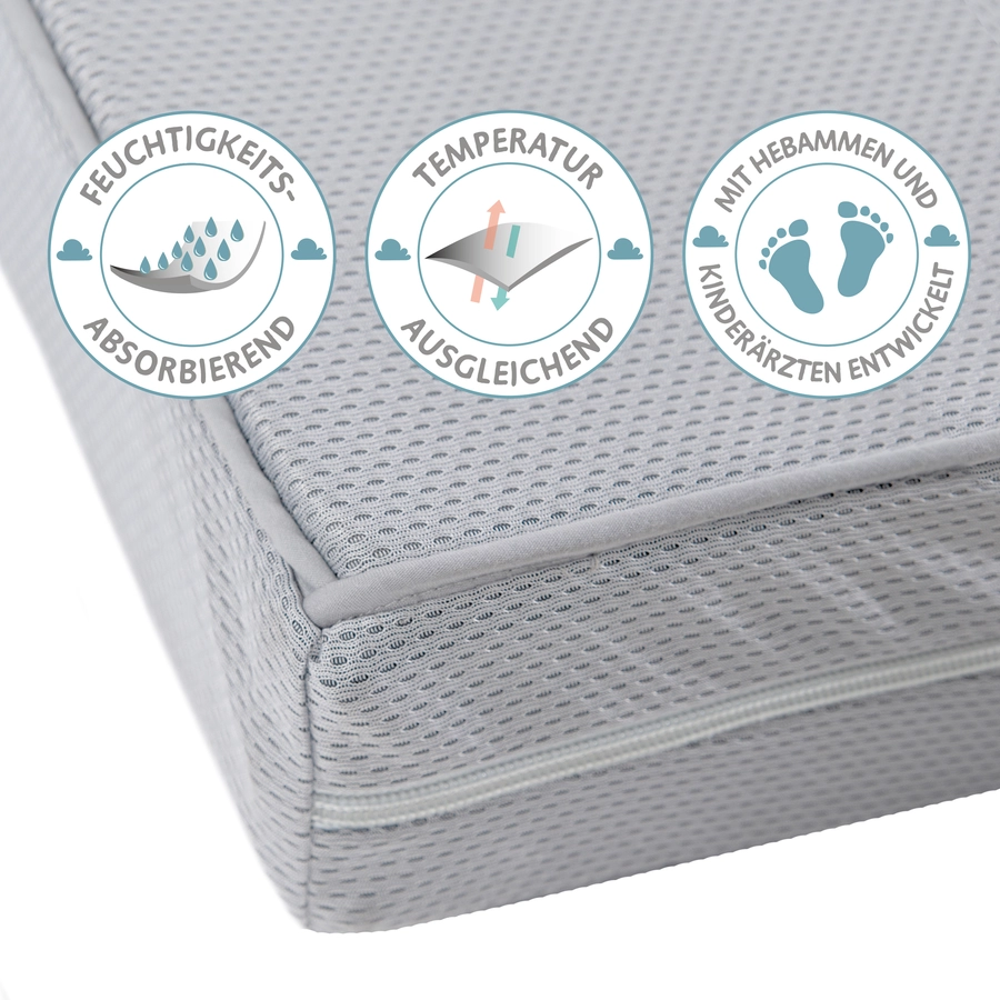 roba Wiegenmatratze safe asleep AIR BALANCE Premiummesh 40x90