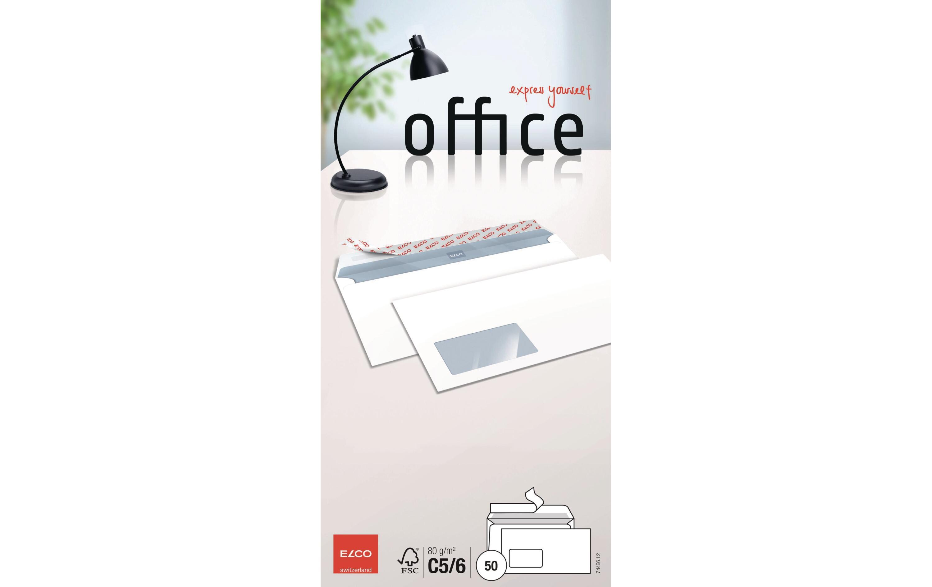 Couvert Office C5/6 mit Fenster links, 50 StückBriefumschläge C5/6