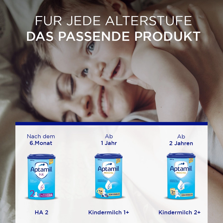 Aptamil Folgemilch HA 2 mit hydrolisiertem Eiweiß 800 g nach dem 6. Monat