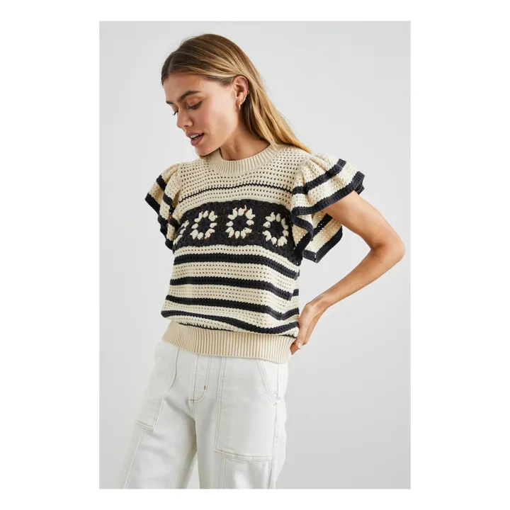 Rails Pull Sans Manches Crochet Penelope | Beige