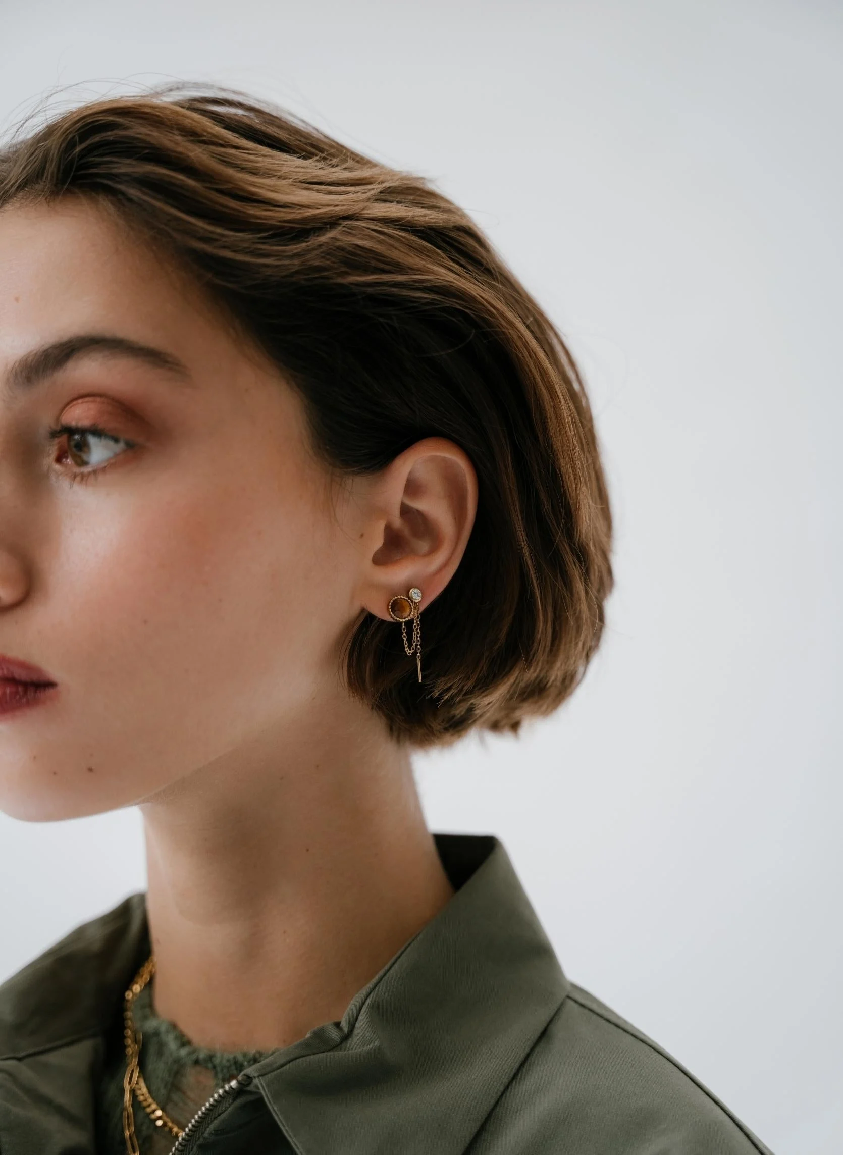 CHLIS - Boucles d'oreilles pendantes chloris | Rose