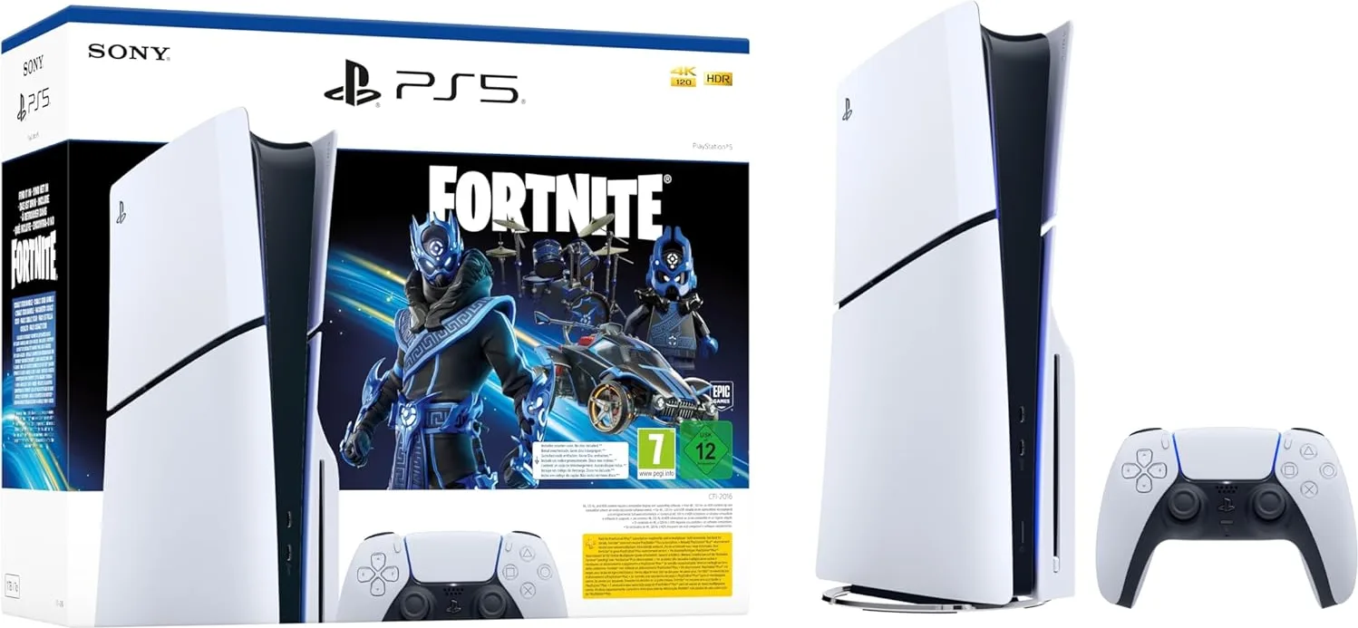 Sony PlayStation 5 Slim Édition Standard Fortnite Cobalt Star Consoles de jeux