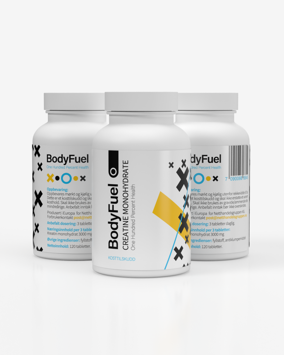 BodyFuel Creatine Monohydrate 3x120x1000mg