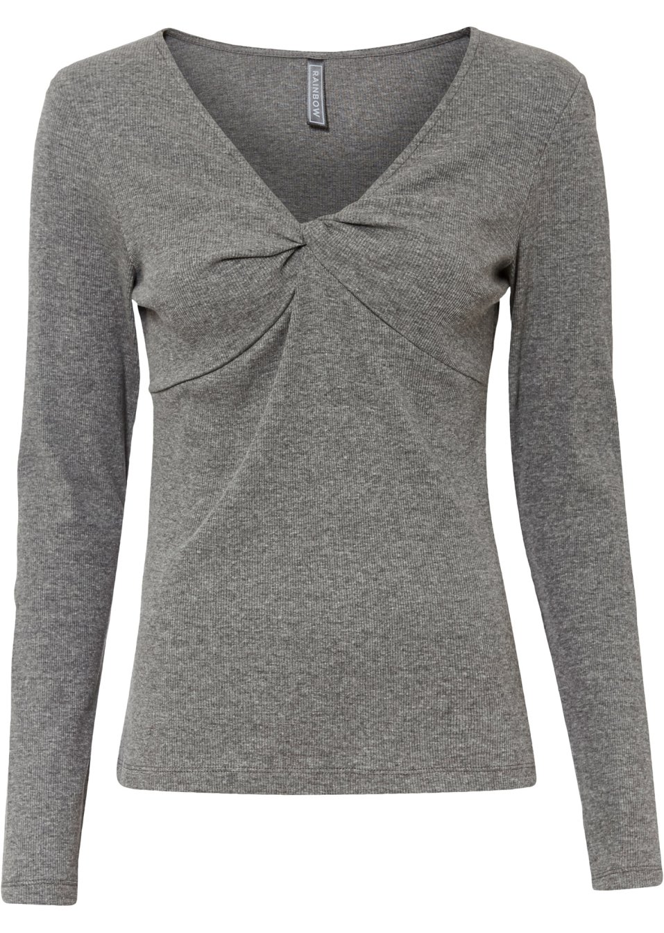 T-shirt manches longues avec détail nœud