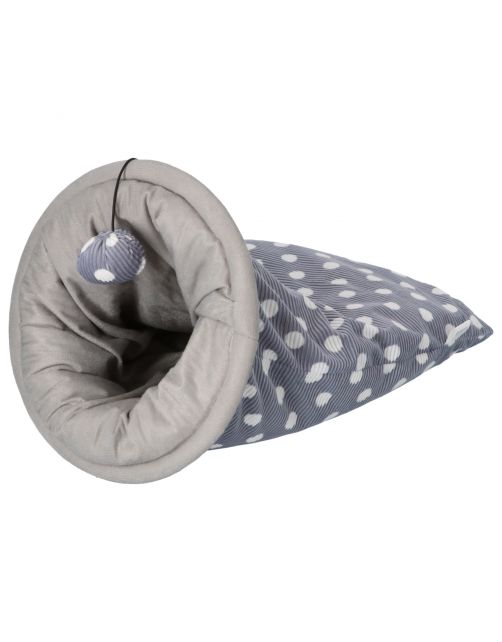 Adori Slaapzak Dotty - Kattenbed - Ø 30x53 cm Grijs