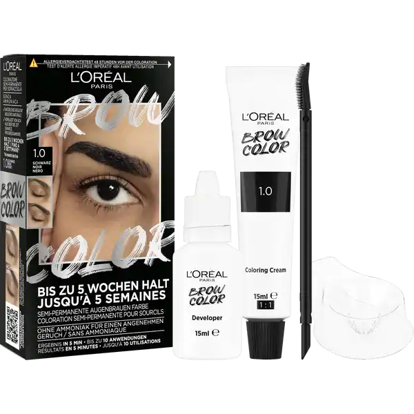 Brow Color Semi-Permanente Augenbrauenfarbe 1.0 Schwarz