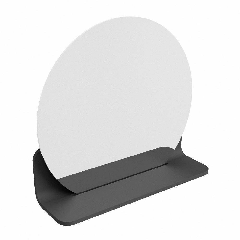 Mondiaz Spot spiegel rond Ø40cm met planchet dark grey