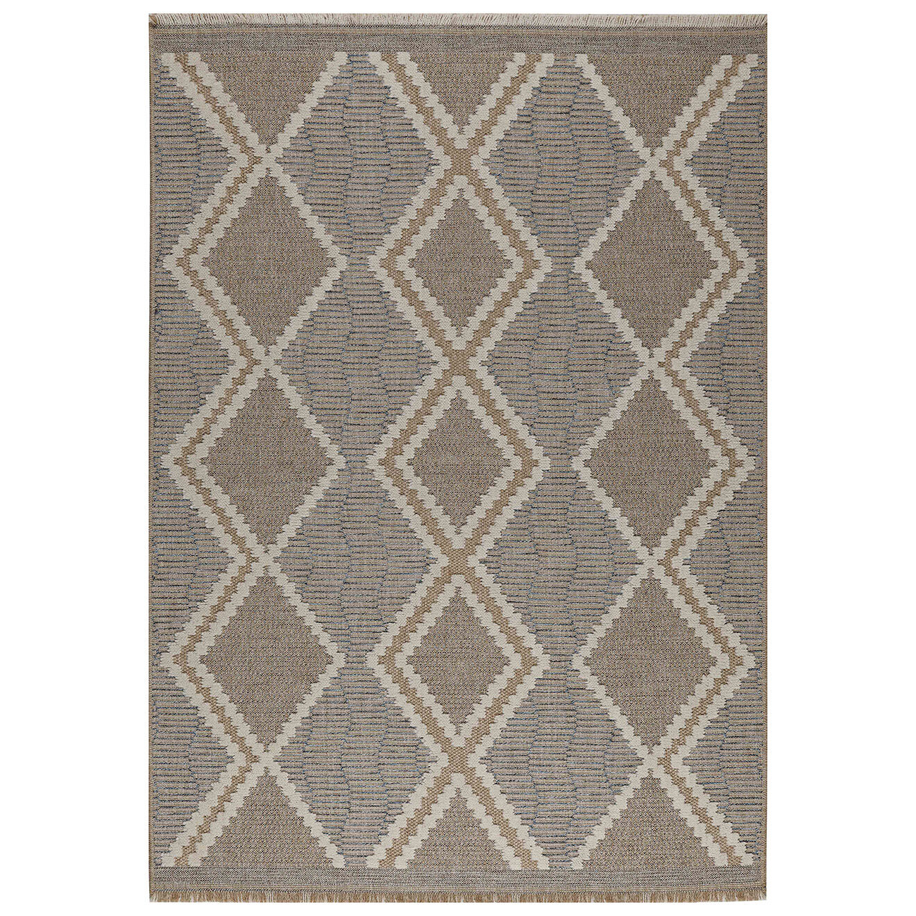 Nazar Rugs Tapis aspect jute TULUM 9048 intérieur & extérieur bleu - 160x230 cm
