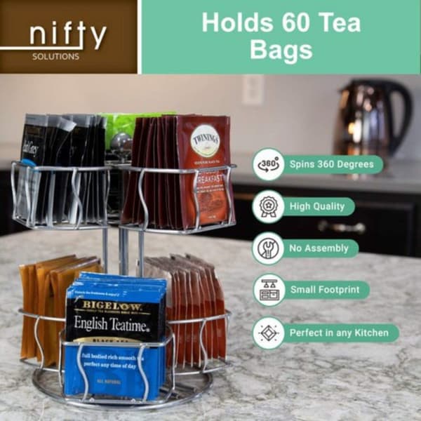 INF Tepose Organizer, Kaffepose Spinning Carousel med 6 rom