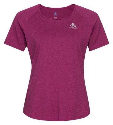 Maillot Manches Courtes Odlo Run Easy 365 Rose Femme