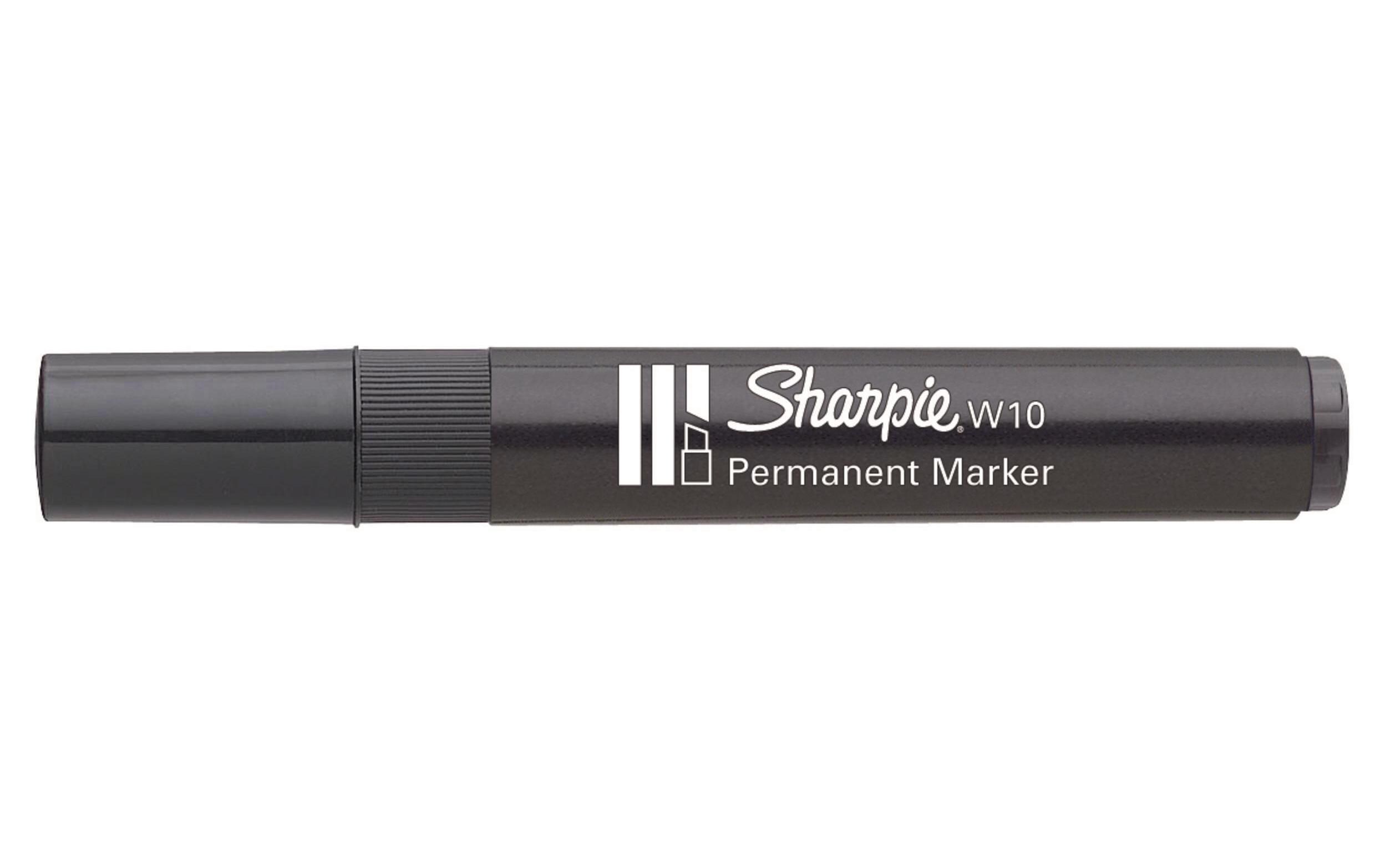 Permanent-Marker W10, 1.5 / 3.5 mm, SchwarzMarker mit Keilspitze