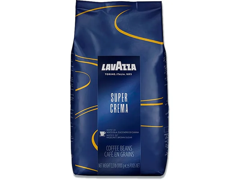 Lavazza Espresso Super Crema 1000g - kaffebønner - (6 poser)
